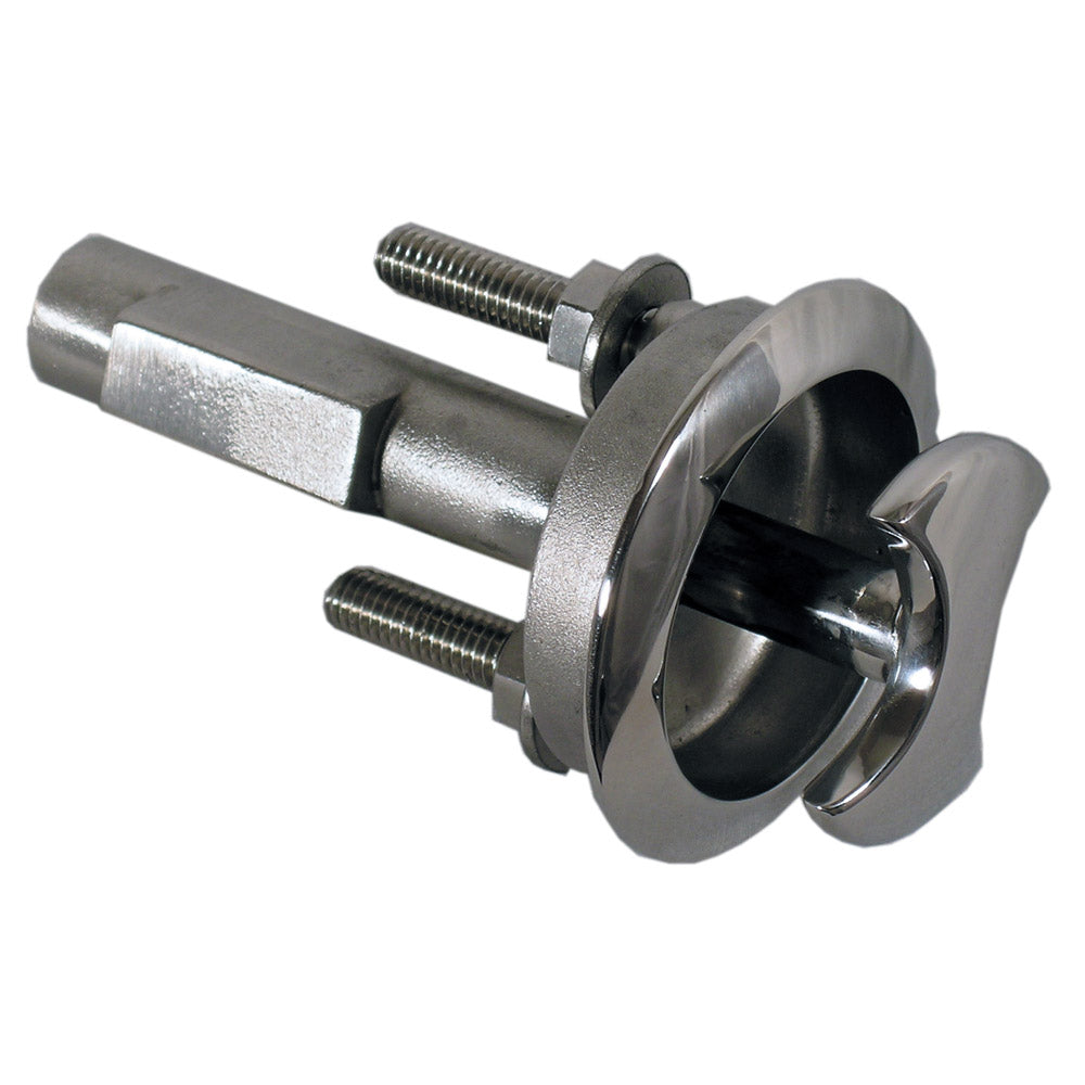 Whitecap 316 stainless steel horizontal push-up ski tow pylon with 360-degree rotating head