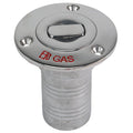 Whitecap Bluewater 316 stainless steel push-up deck fill 2-inch hose gas