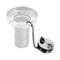 Whitecap replacement cap and chain for 6001 gas fill fitting with splash shield