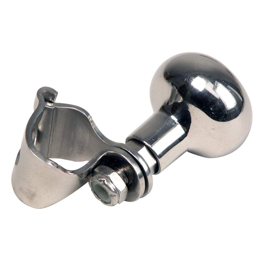 Whitecap 304 stainless steel clamp-on speed knob for standard Destroyer wheels with locking nut