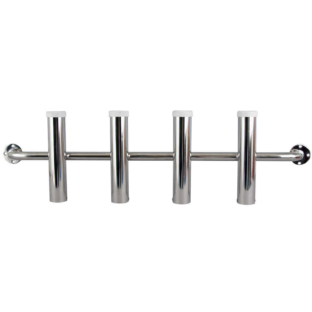 Whitecap 4-tube 304 stainless steel rocket launcher with 10-inch tubes and 2-1/2-inch base diameter