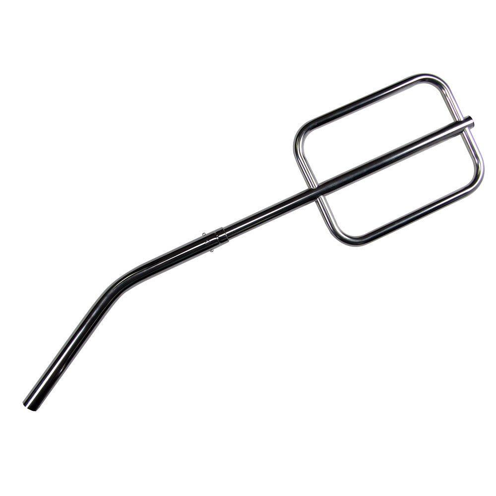 Whitecap 304 stainless steel boat boarding handle, 1-1/2 inch tube, 45-1/2 inch height with push-button release