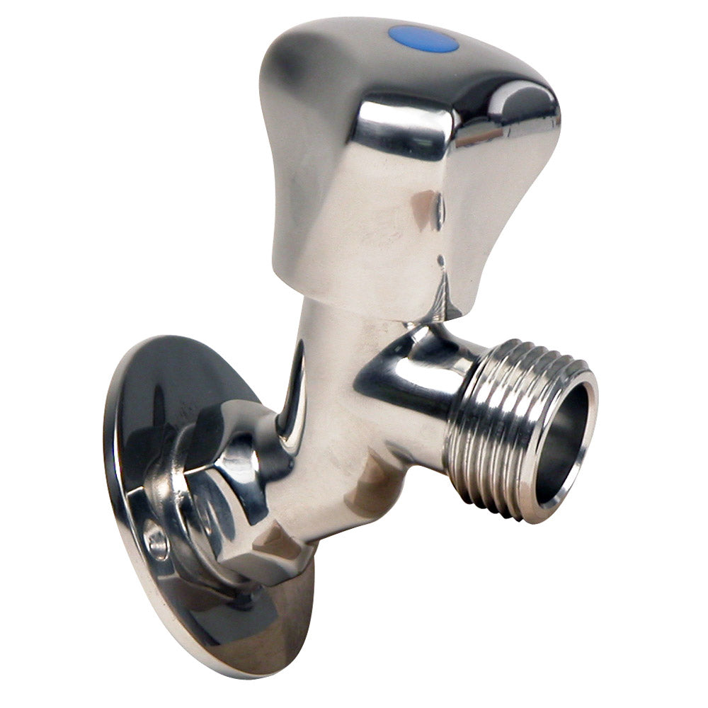 Whitecap 316 stainless steel silcock faucet, 2-3/16-inch base, 3-3/16-inch depth