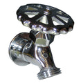 Whitecap chrome-plated brass sillcock 1-5/8 inch base 3-3/16 inch depth raw water washdown fitting