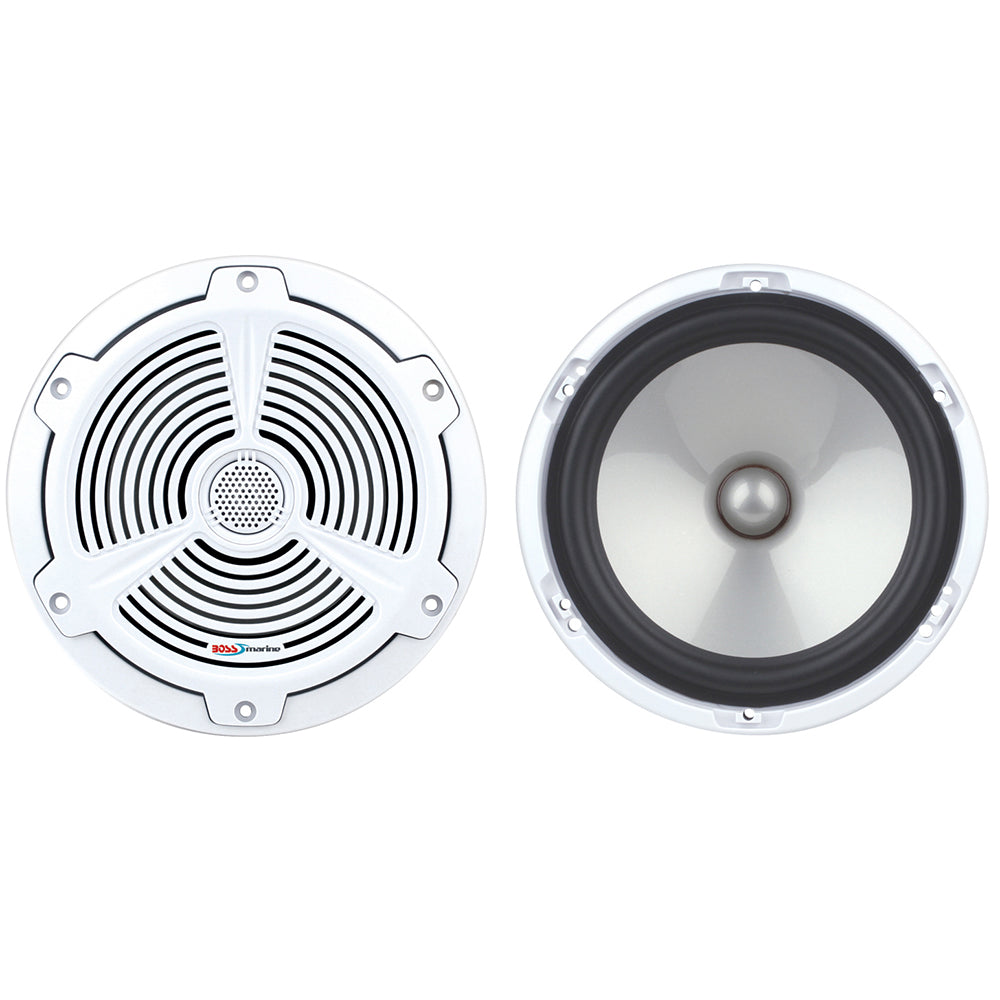Boss Audio MR752C 7.5-inch white marine speakers pair, 400W weatherproof 2-way coaxial
