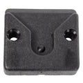Whitecap black nylon plastic microphone clip with included #6 mounting fasteners