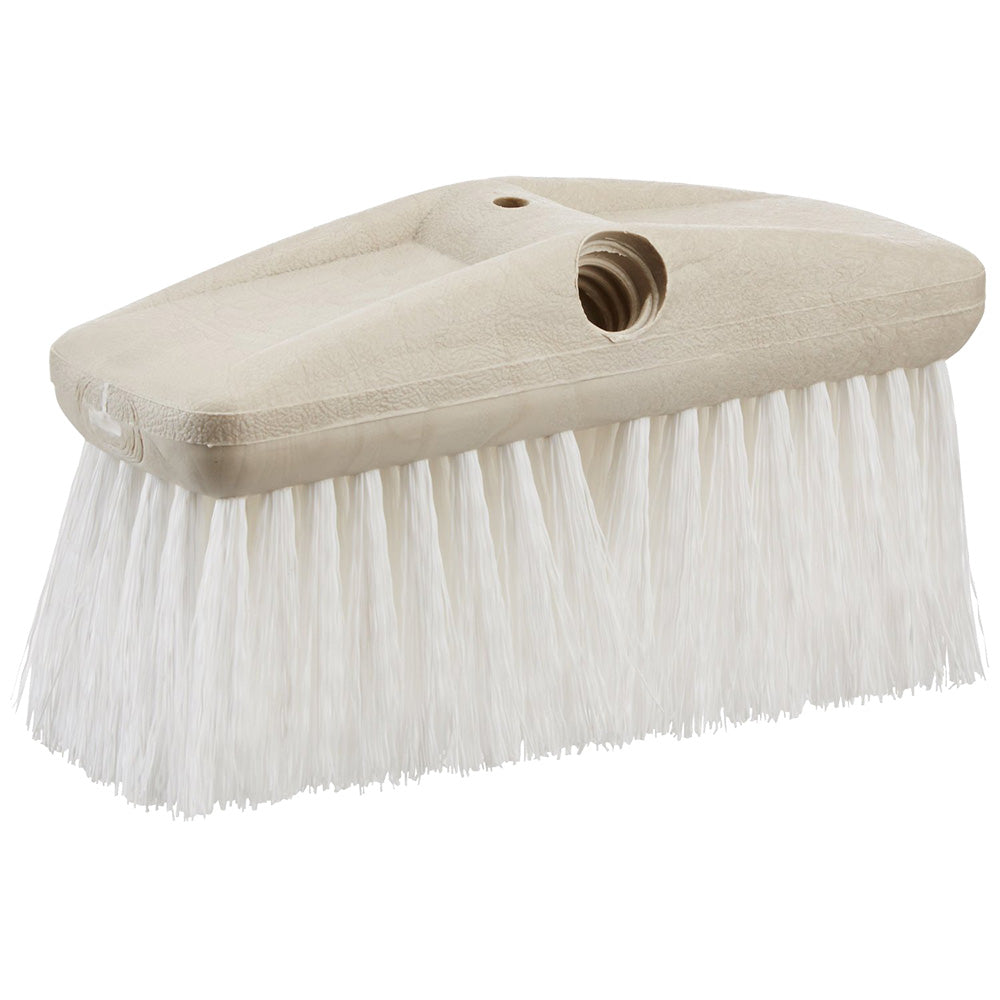 Star brite 8 inch heavy duty stiff white Starprene wash brush for boat decks and marine surfaces