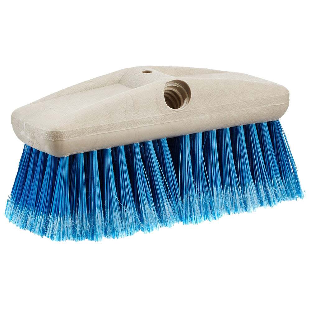 Star brite 8-inch medium bristle wash brush in blue with Starprene fibers and Extend-A-Brush compatible connection