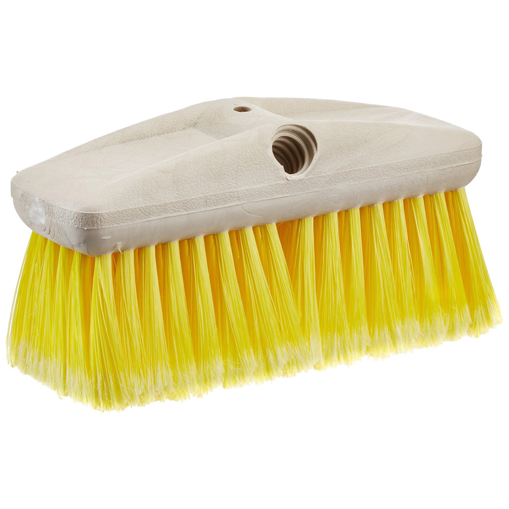 Star brite 8-inch yellow soft bristle Starprene wash brush compatible with Extend-A-Brush and 3/4-inch threaded handles