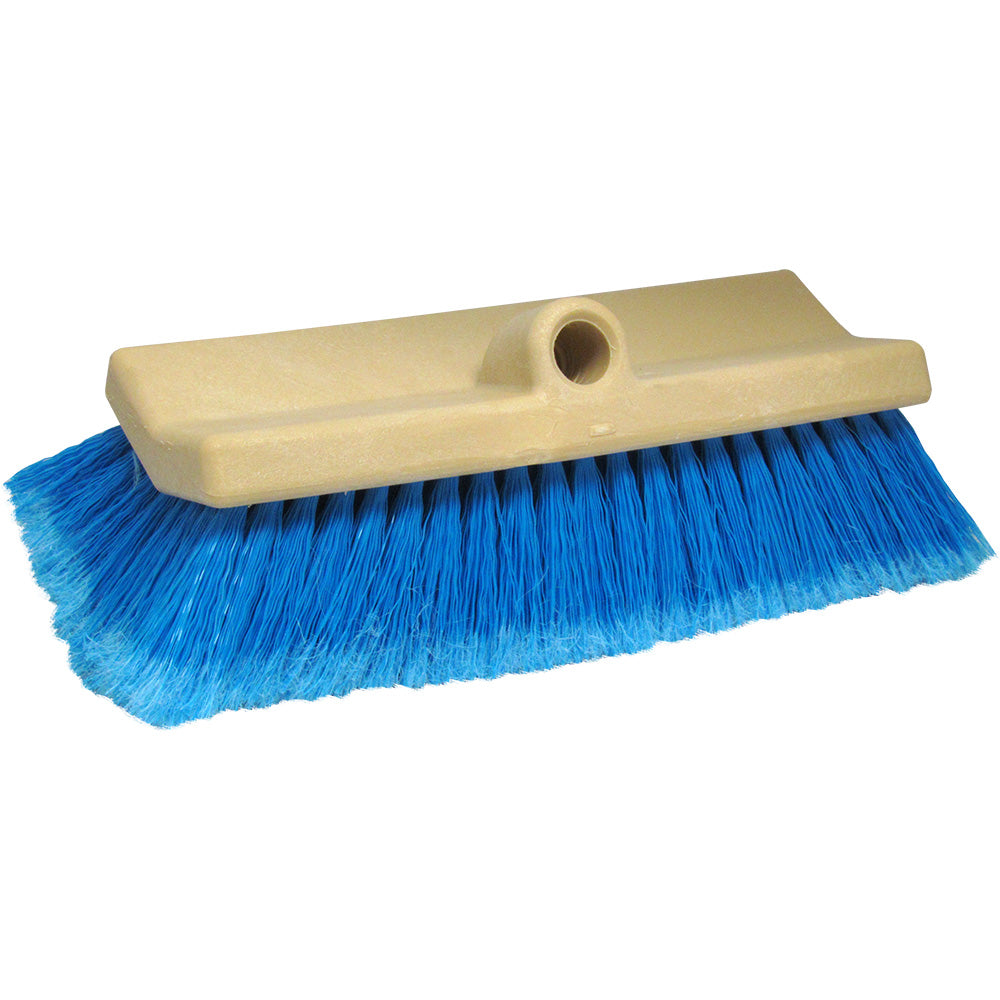 Star brite 10 inch bi-level boat brush with medium blue Star prene bristles