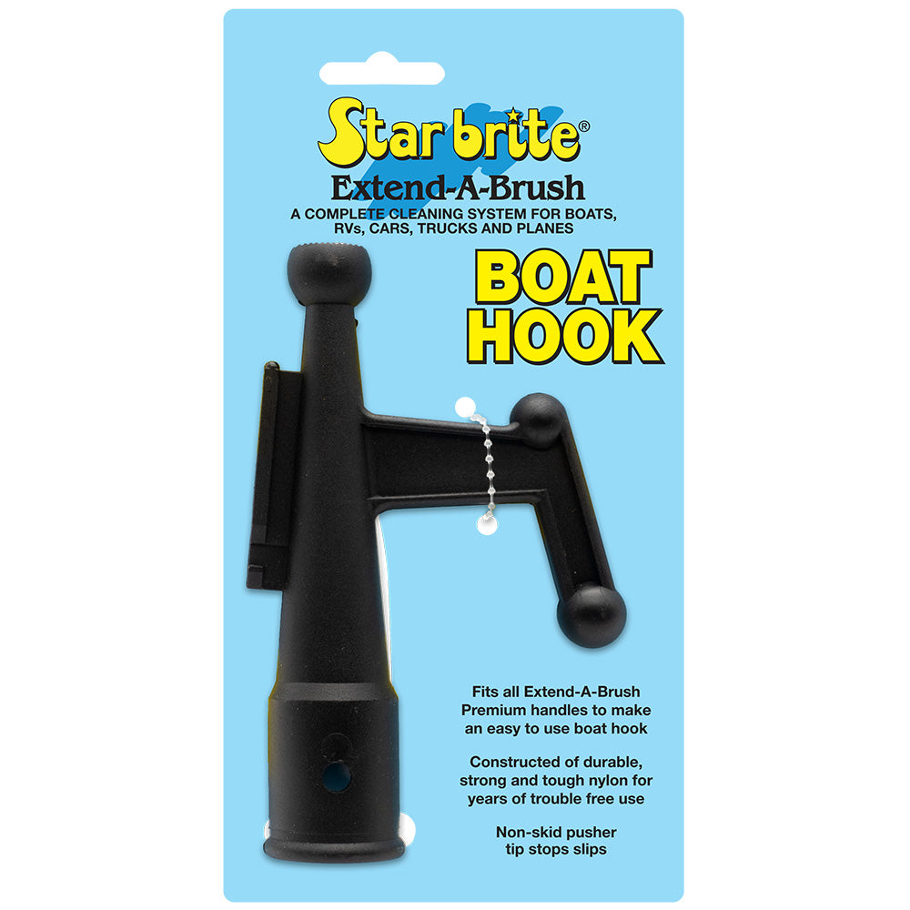 Star brite Extend-A-Brush Quick Connect Boat Hook Attachment in glass-reinforced nylon with non-skid pusher tip
