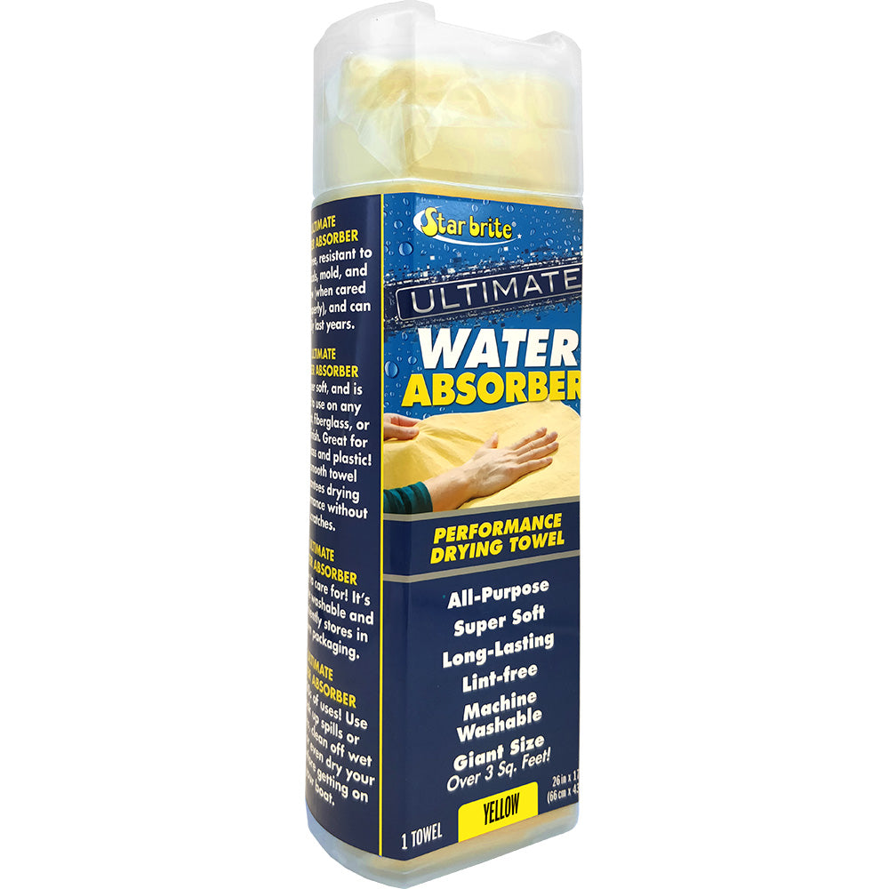 Star brite Ultimate Water Absorber yellow performance drying towel 26x17 inch