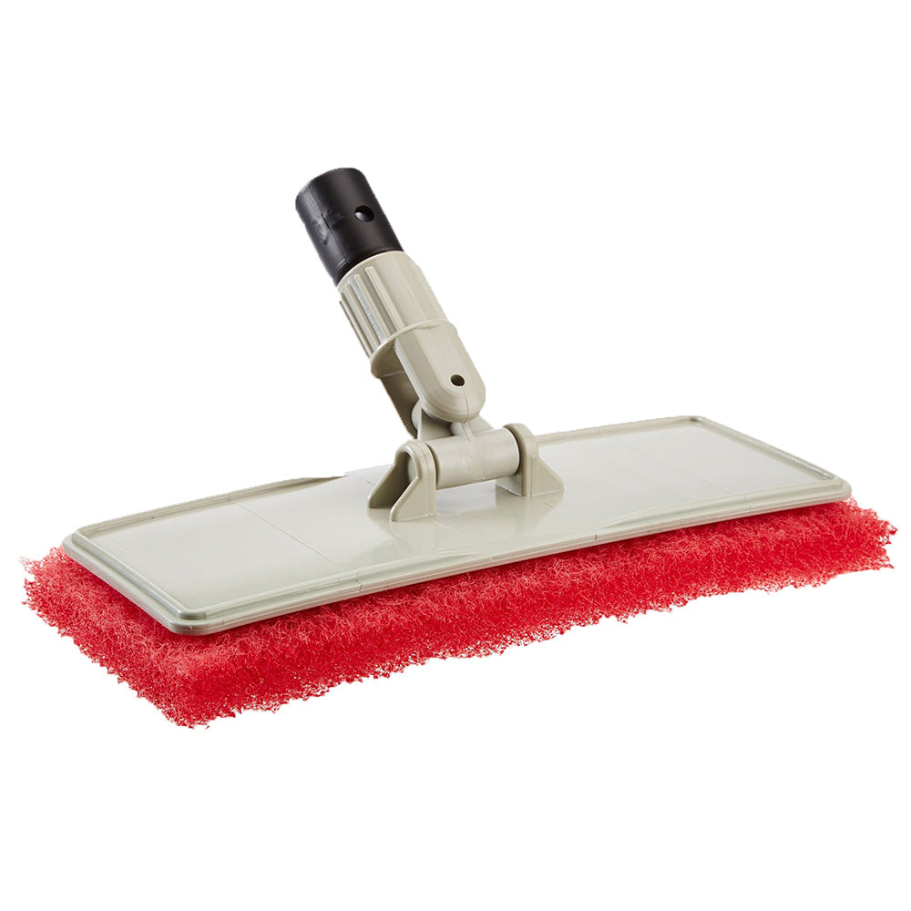 Star brite Large Red Medium Texture Scrub Pad with Flexible Head Scrubber 10x4.5 inch