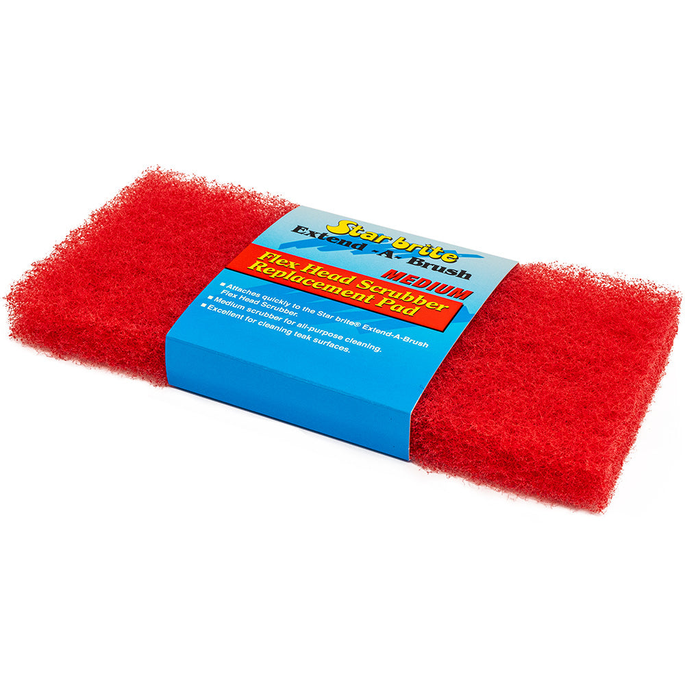 Star brite Large Red Scrub Pad medium texture 10x4.5 inch for marine and household cleaning