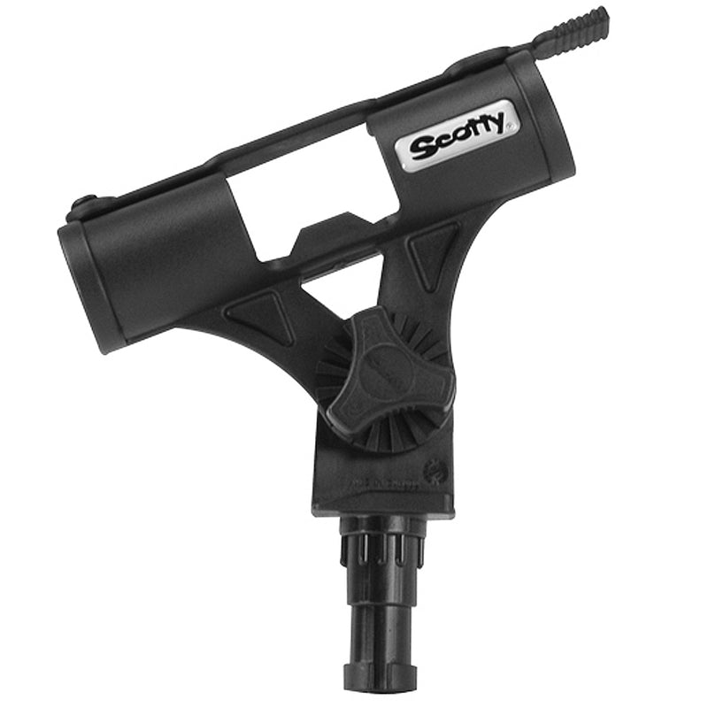 Scotty Fly Rod Holder without mount, compact adjustable design with safety strap for hands-free fly rod trolling