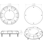Lumitec Aurora LED Dome Light - White Finish