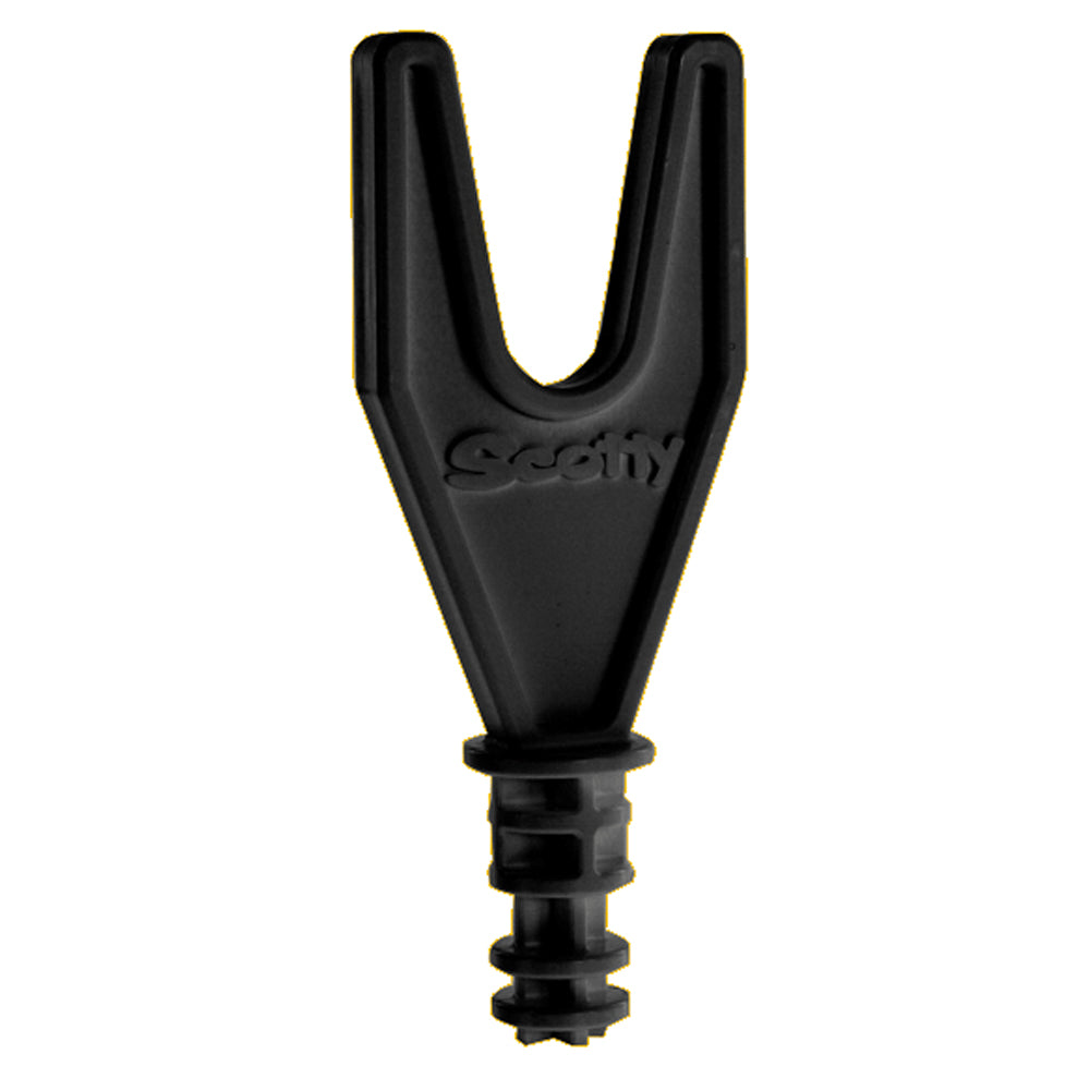 Scotty 416 Rod Balancer and Rod Rest in black, engineering-grade nylon with 360-degree rotation