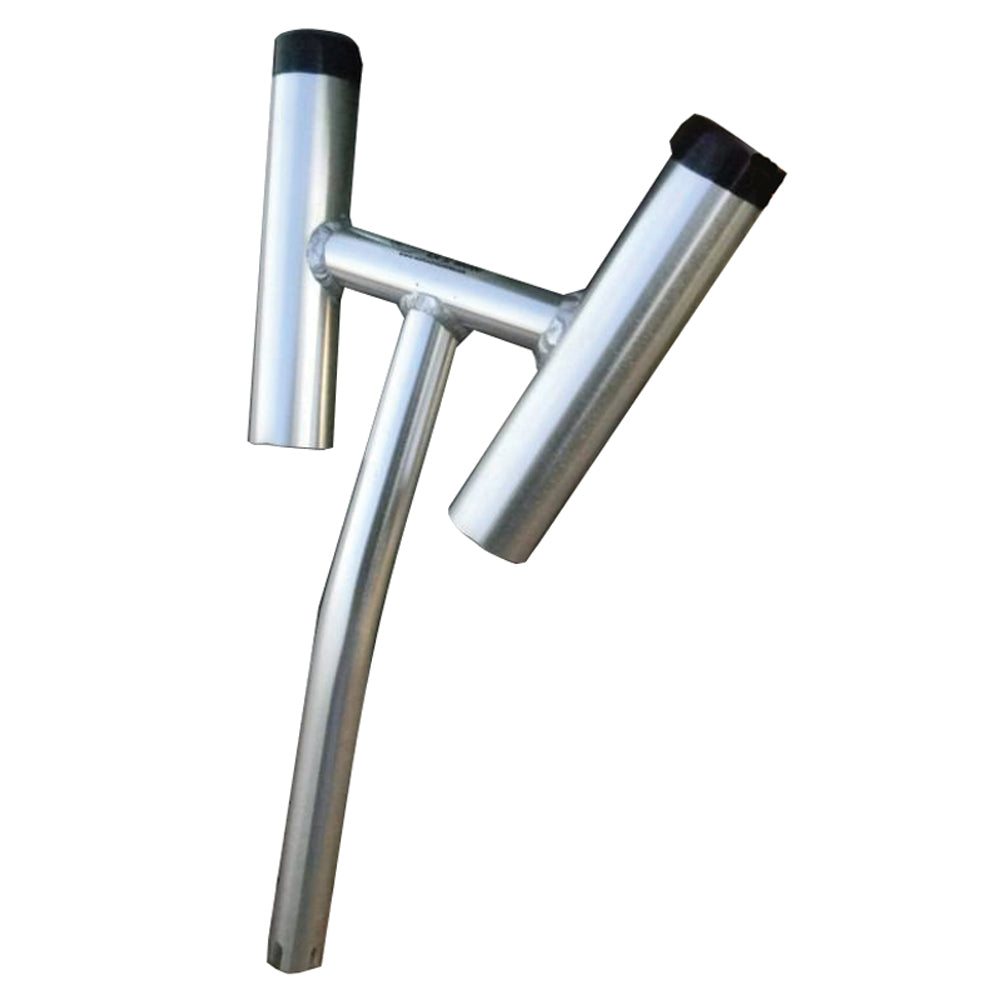 Wahoo Double Rod Holder Part 105 bent-butt angled 6000-series aluminum