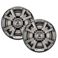 Jensen MSX60RVR 6.5-inch silver marine coaxial speakers pair with IPX7 weather rating
