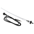Boss Audio MRANT12W white 12-inch rubber-duck AM/FM marine antenna with bulkhead mount