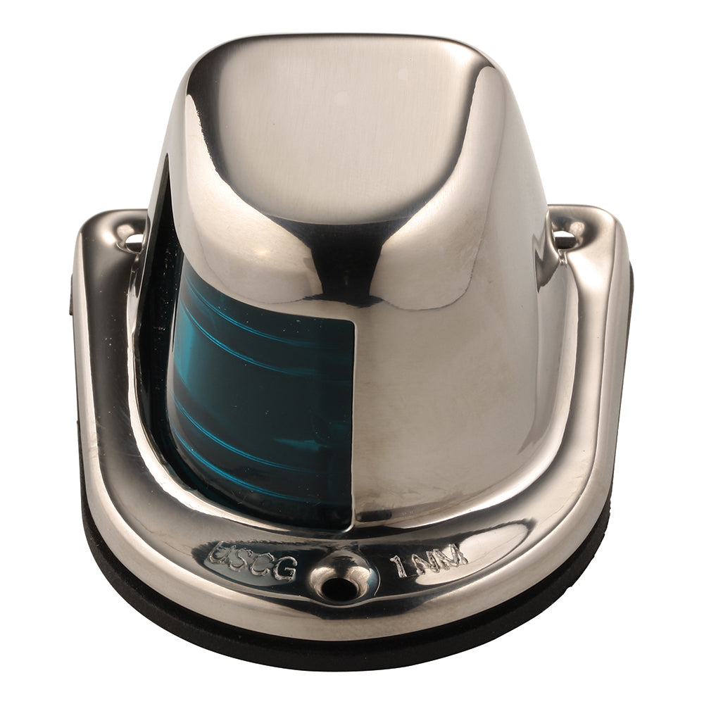 Attwood 1-Mile Deck Mount, Green Sidelight - 12V