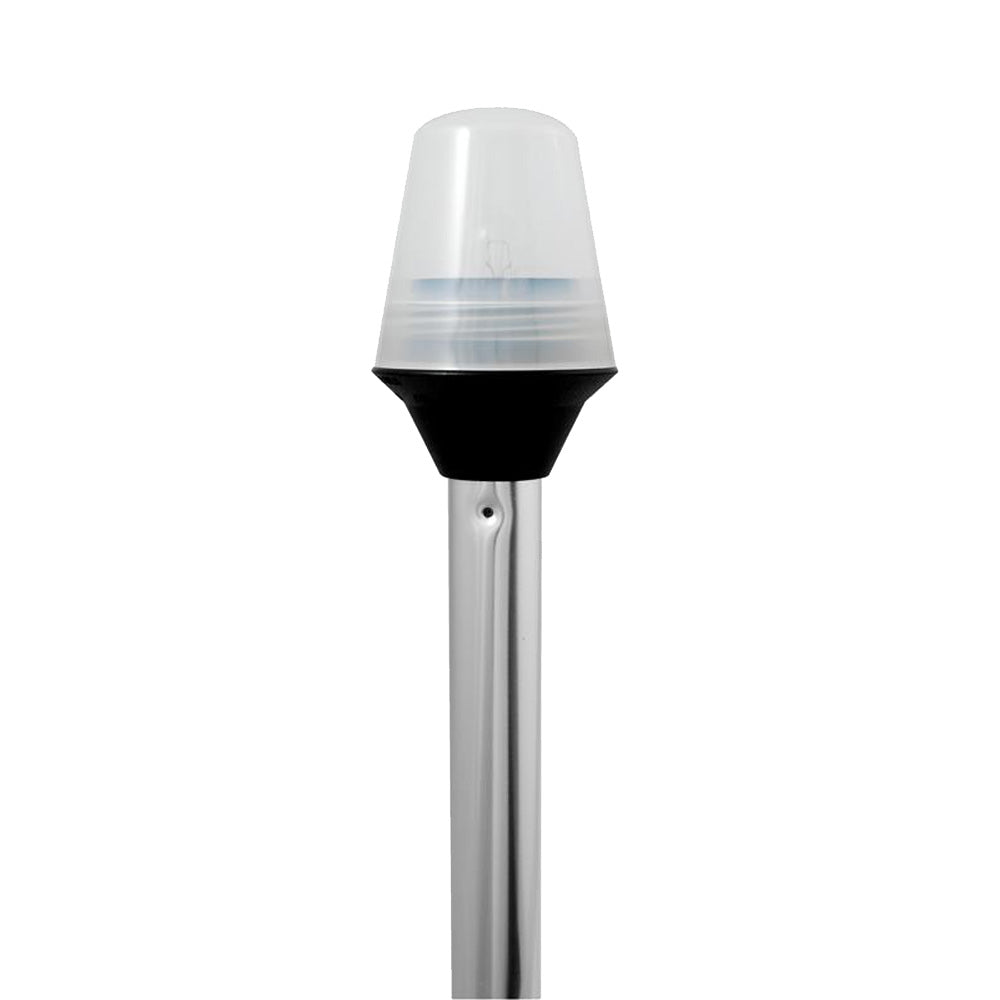 Attwood 5110-36-7 Frosted Globe All-Around Pole Light 36-inch 12V with 2-pin locking collar