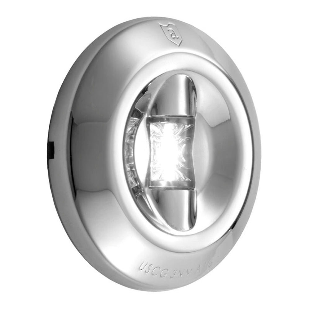 Attwood 6556-7 LED 3-mile transom navigation light with electropolished stainless steel housing