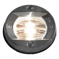 Attwood 6356D7 vertical flush mount transom light, 3-inch round, 304 stainless steel, 135-degree stern light for boats up to 164 ft