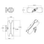 RAM Mount Double Socket Arm f/3.38" E Size Ball Bases