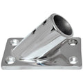 Whitecap 316 stainless steel 45-degree rectangular base rail fitting for 1-inch O.D. tubing