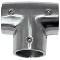 Whitecap 1-inch OD 90-degree stainless steel tee rail fitting for boat deck railing