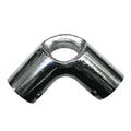 Whitecap 1-inch OD 90 degree 316 stainless steel elbow and eye anchor rail fitting