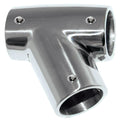 Whitecap 1-inch OD 316 stainless steel 60-degree right tee rail fitting
