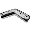 Whitecap 1-inch O.D. 110-degree 316 stainless steel bow form rail fitting with 1/2-inch flagstaff hole