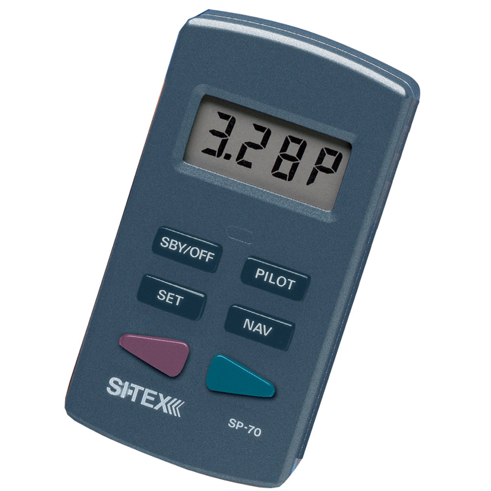 SI-TEX SP-70 autopilot second station kit with handheld control unit, clip mount, and 30-foot cable