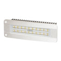Lumitec Maxillume2 high-power flush mount marine flood light in white finish with DeckSweep optic