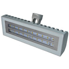 Lumitec Maxillume2 brushed finish pedestal mount marine flood light with DeckSweep technology, 2100 lumens