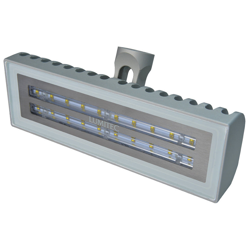 Lumitec Maxillume2 brushed finish pedestal mount marine flood light with DeckSweep technology, 2100 lumens