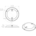 Lumitec TouchDome - Dome Light - Polished SS Finish