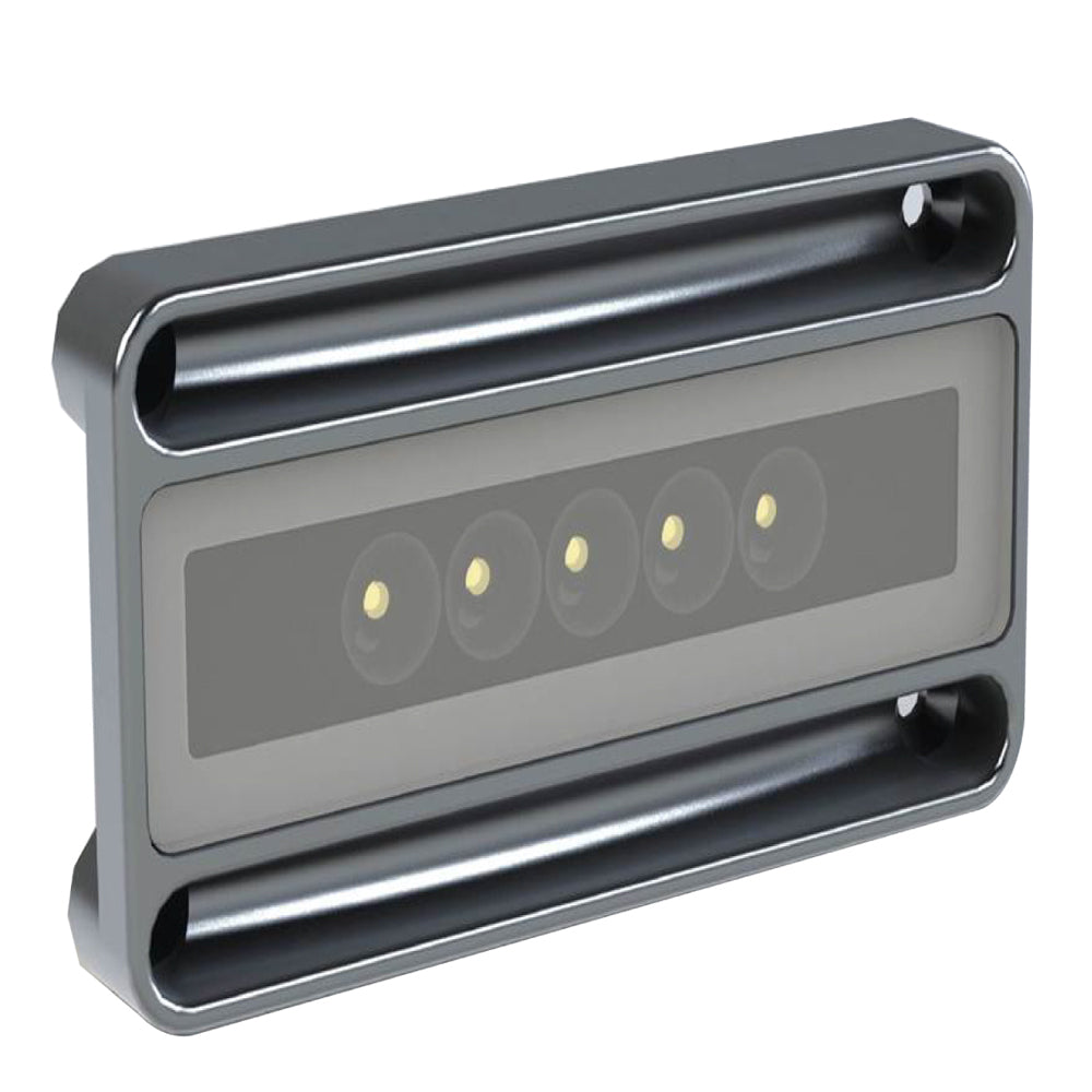Lumitec Nevis2 brushed finish two-color LED engine room and utility light, white/blue and white/red dimming
