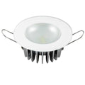 Lumitec Mirage flush mount LED down light glass finish no bezel white 4W 145 lumen marine cabin light