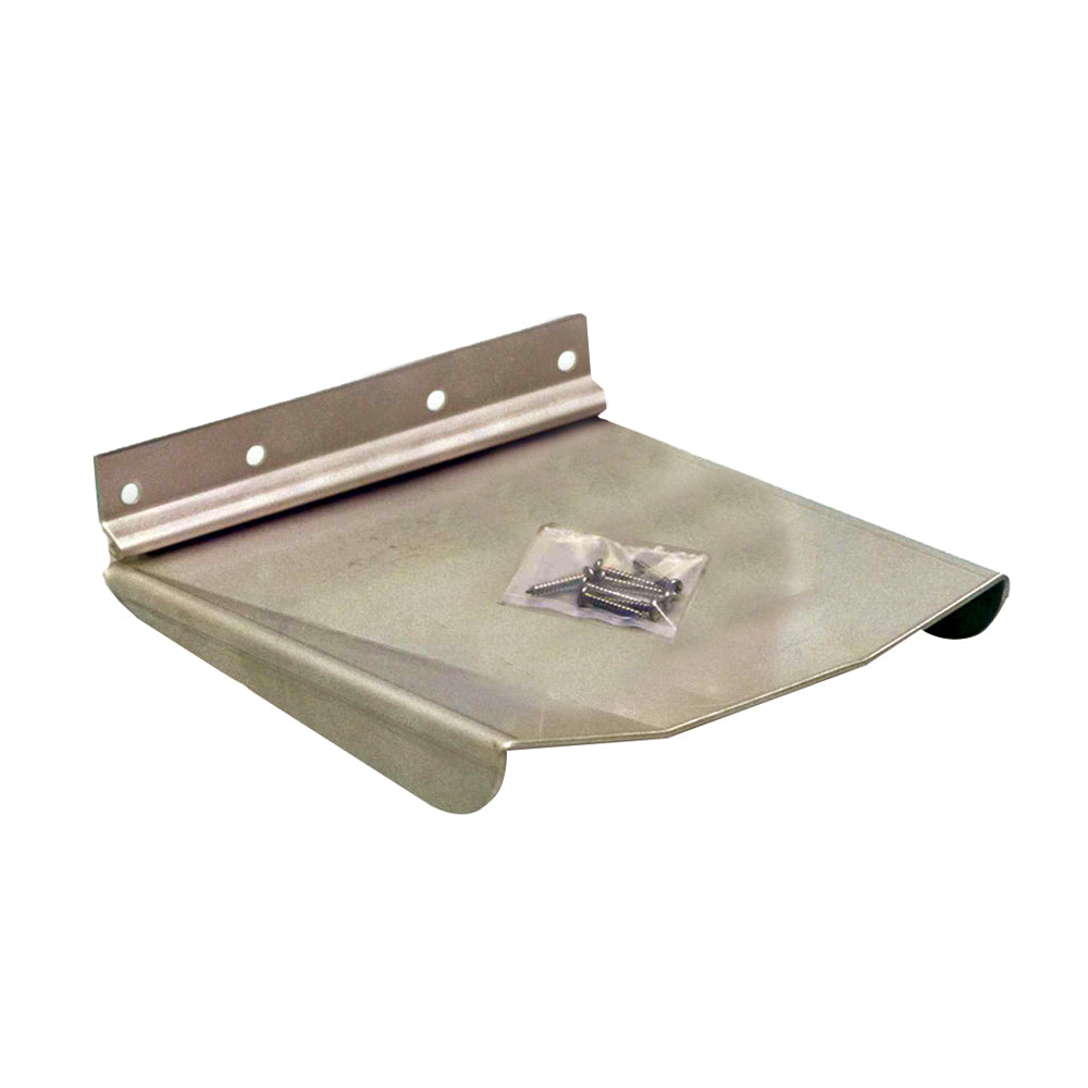 Bennett 10 x 12 M120 Sport Tab Trim Plane Assembly in 304 stainless steel with backing plate and hinge