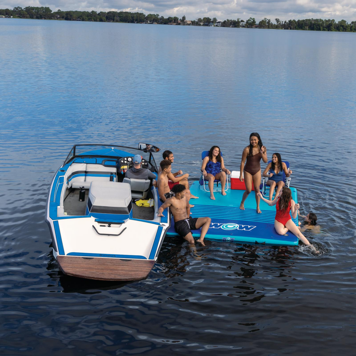 WOW Watersports 8'x5'x6" Drop Stitch Vacation Station Dock