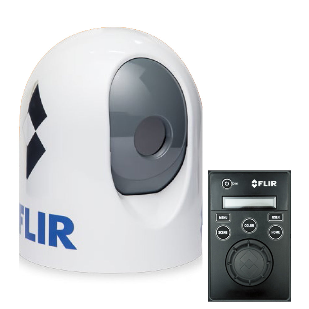 FLIR MD-324 fixed-mount thermal night vision camera with joystick control unit for marine use