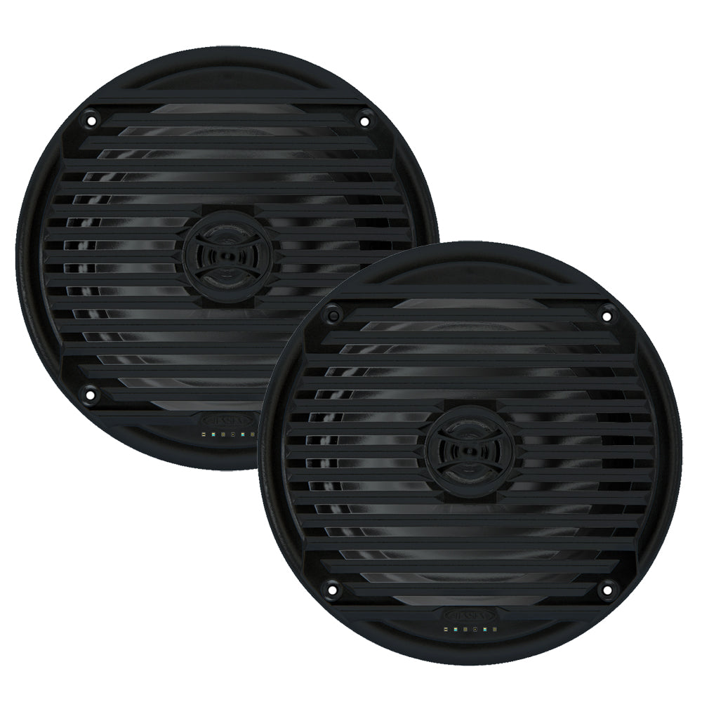 Jensen MS6007BR 6.5 inch black IPX7 two-way coaxial marine speaker pair