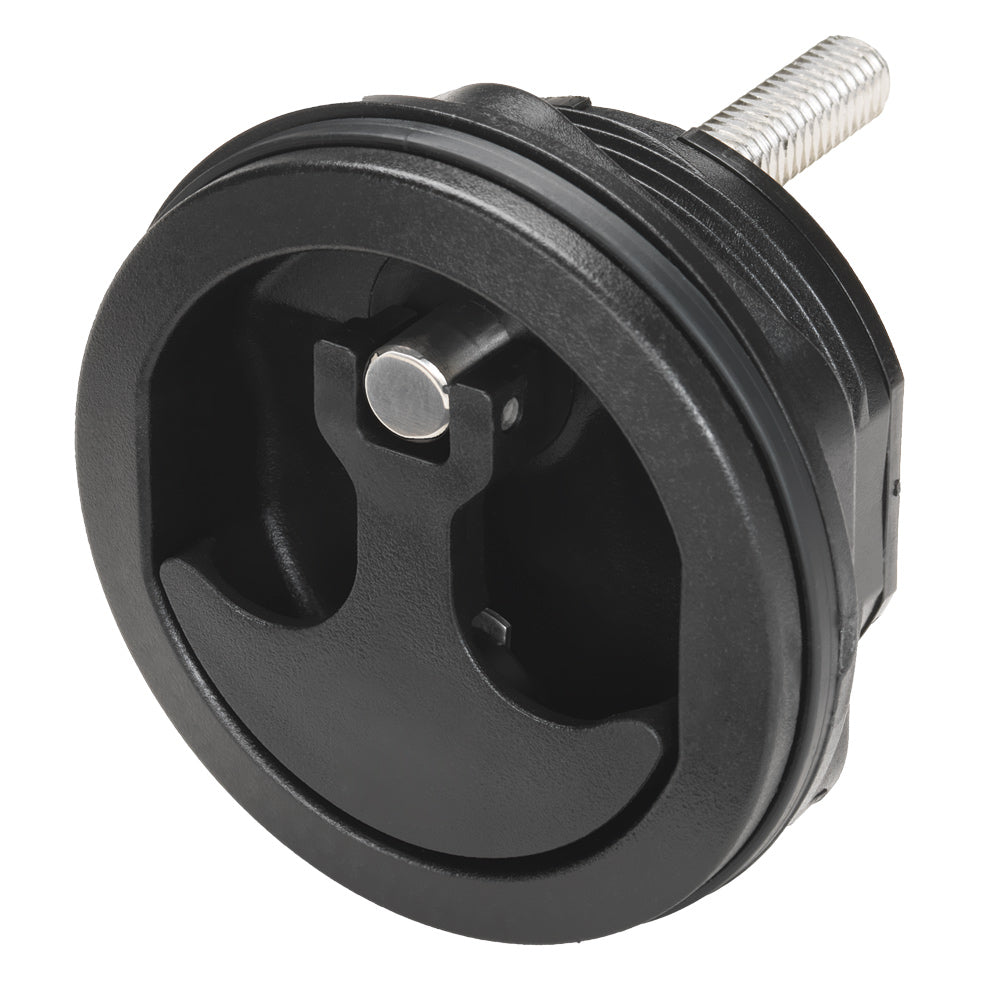 Whitecap black nylon non-locking compression handle with 3-inch outer diameter for boat hatches