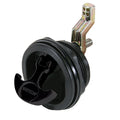 Whitecap non-locking nylon black T-handle latch with 3-inch outer diameter and neoprene O-ring