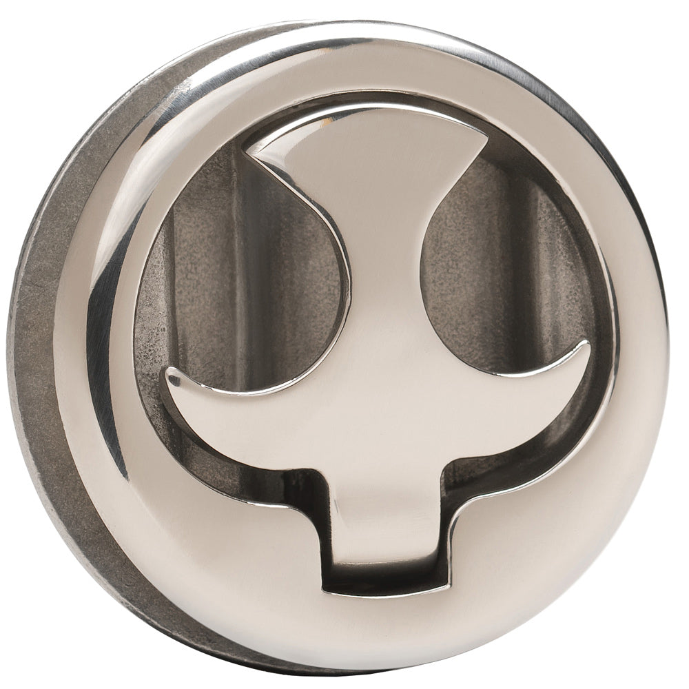 Whitecap 316 stainless steel non-locking slam latch with bird handle and striker plate