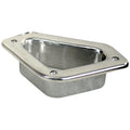 Whitecap 316 stainless steel hawse pipe with 4-3/4 by 2-3/4 inch inner hole and 8 by 5 inch flange