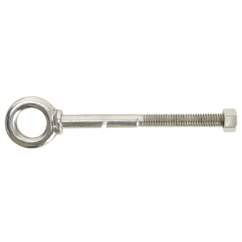 Whitecap 304 stainless steel eye bolt 2-3/16 inch length deck hardware